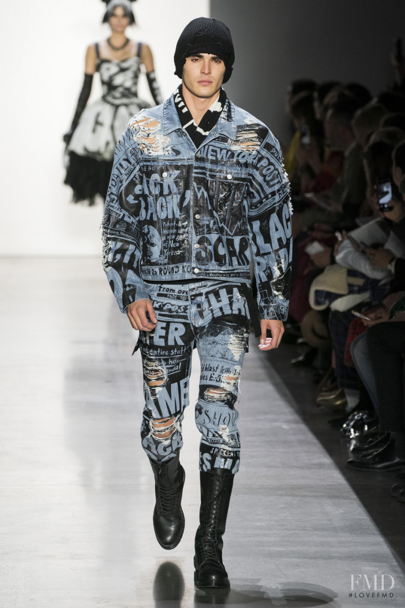 Diego Villarreal featured in  the Jeremy Scott fashion show for Autumn/Winter 2019