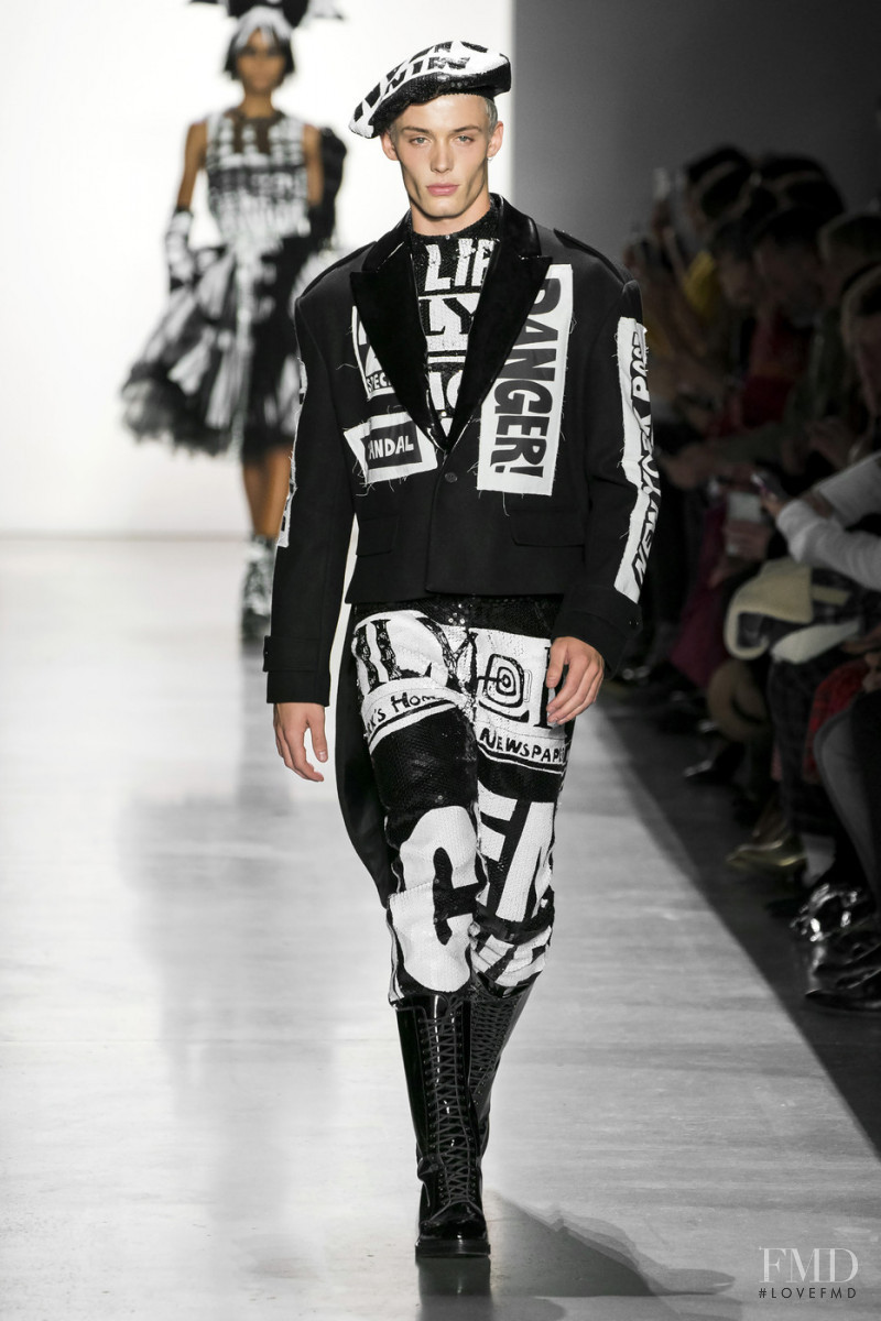 Joao Knorr featured in  the Jeremy Scott fashion show for Autumn/Winter 2019