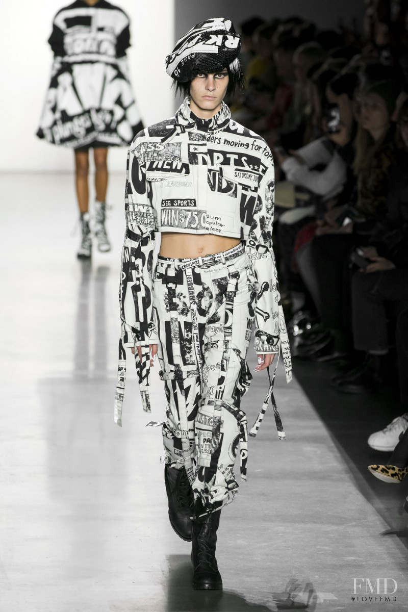 Cyrielle Lalande featured in  the Jeremy Scott fashion show for Autumn/Winter 2019
