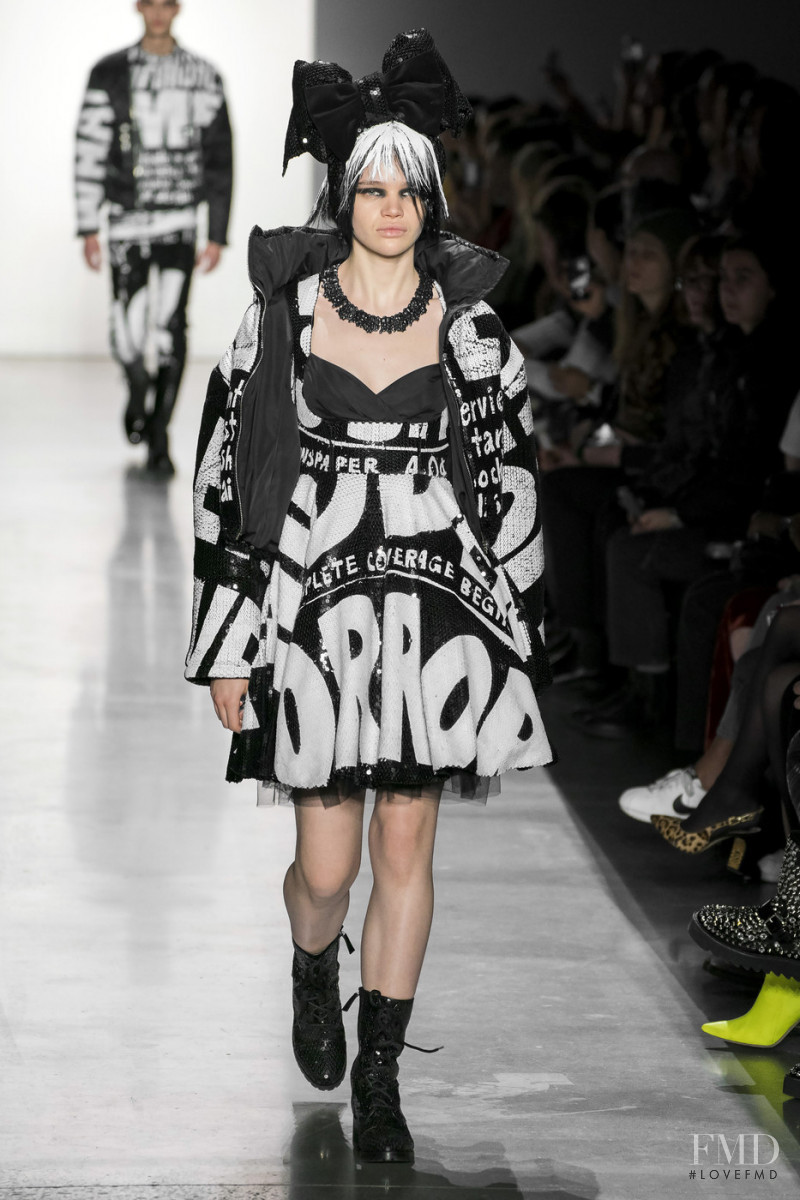 Stella Lucia featured in  the Jeremy Scott fashion show for Autumn/Winter 2019