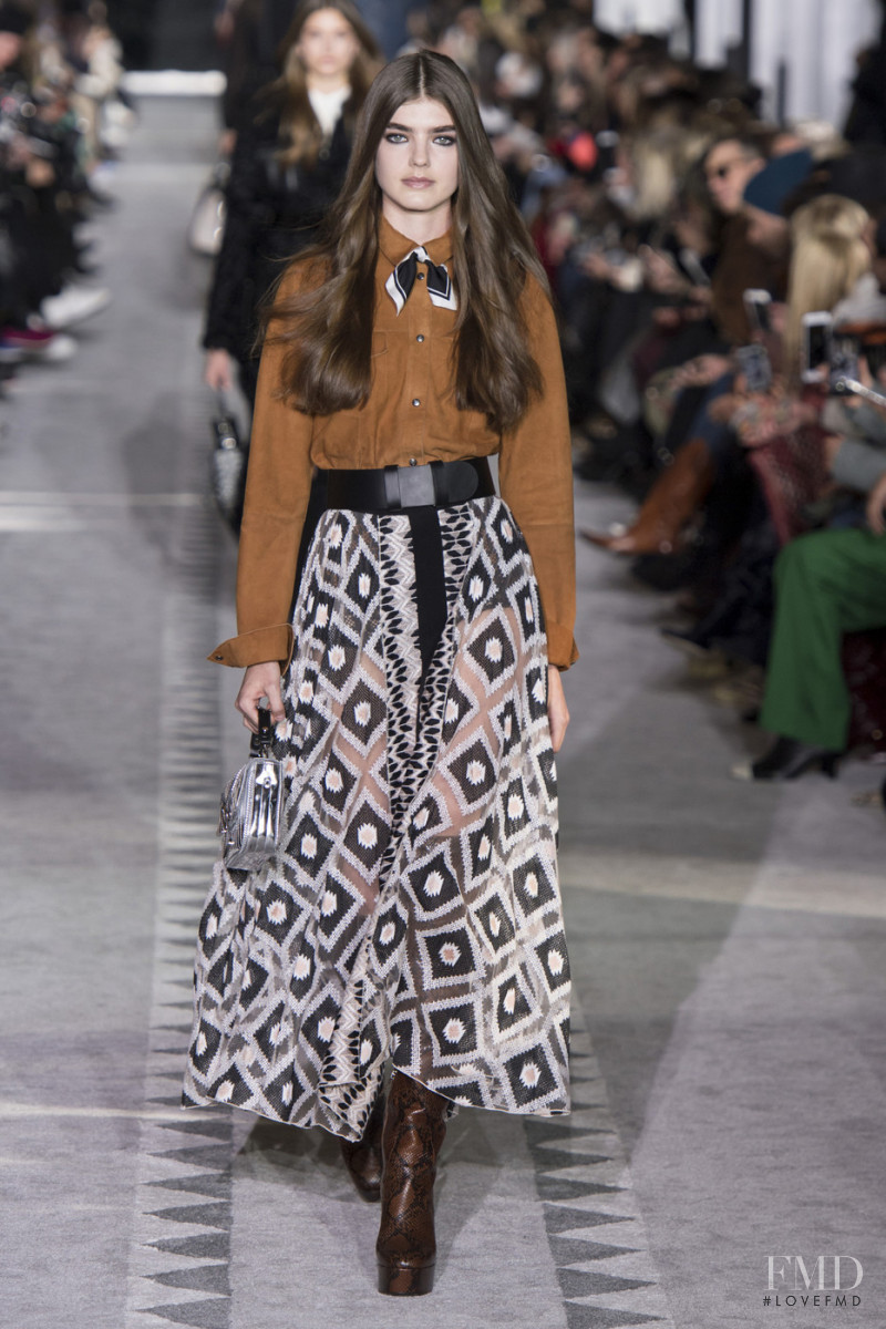 Skylar Tartz featured in  the Longchamp fashion show for Autumn/Winter 2019