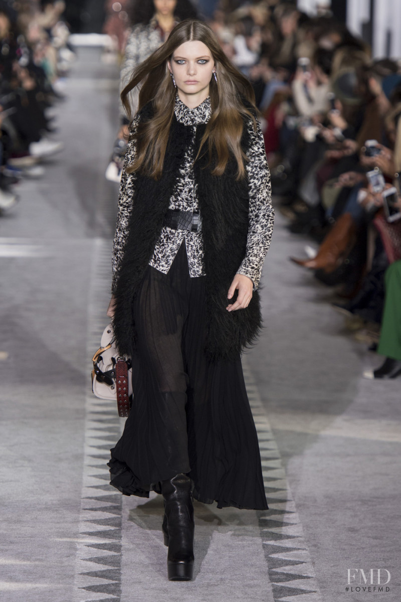 Louise Robert featured in  the Longchamp fashion show for Autumn/Winter 2019