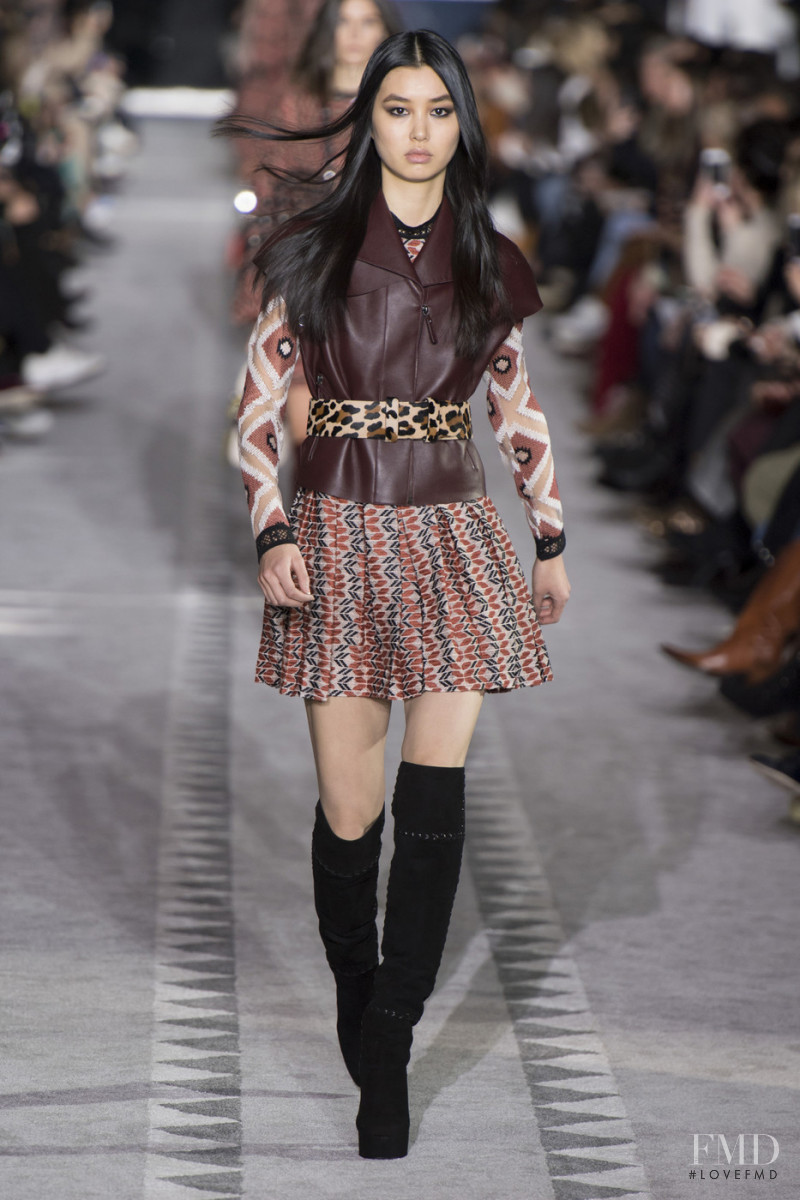 Estelle Chen featured in  the Longchamp fashion show for Autumn/Winter 2019