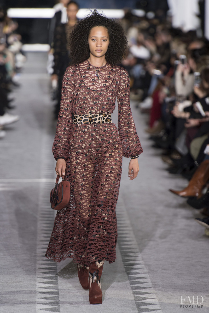 Selena Forrest featured in  the Longchamp fashion show for Autumn/Winter 2019