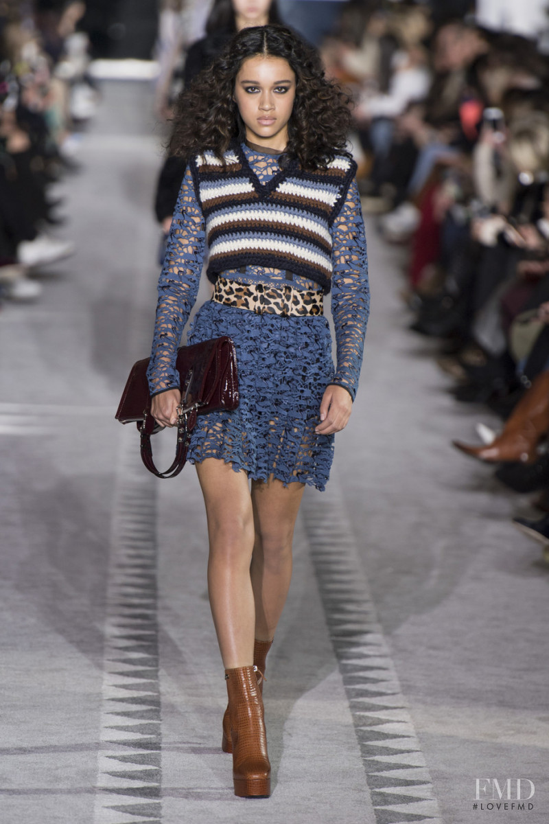 Mara Kasanpawiro featured in  the Longchamp fashion show for Autumn/Winter 2019