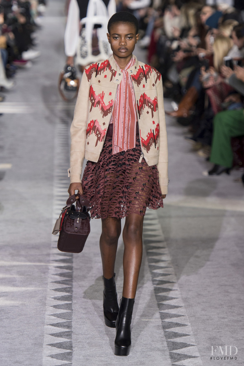 Elizabeth Ayodele featured in  the Longchamp fashion show for Autumn/Winter 2019