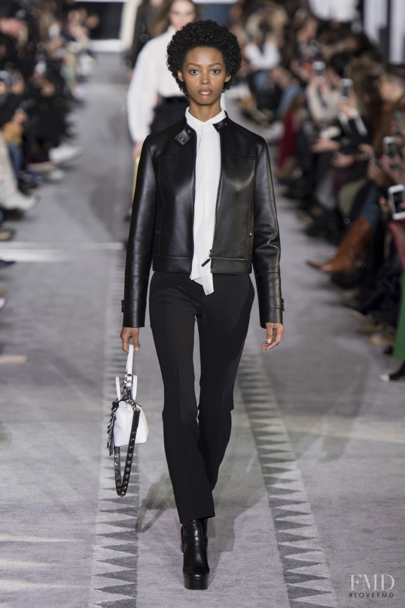 Londone Myers featured in  the Longchamp fashion show for Autumn/Winter 2019