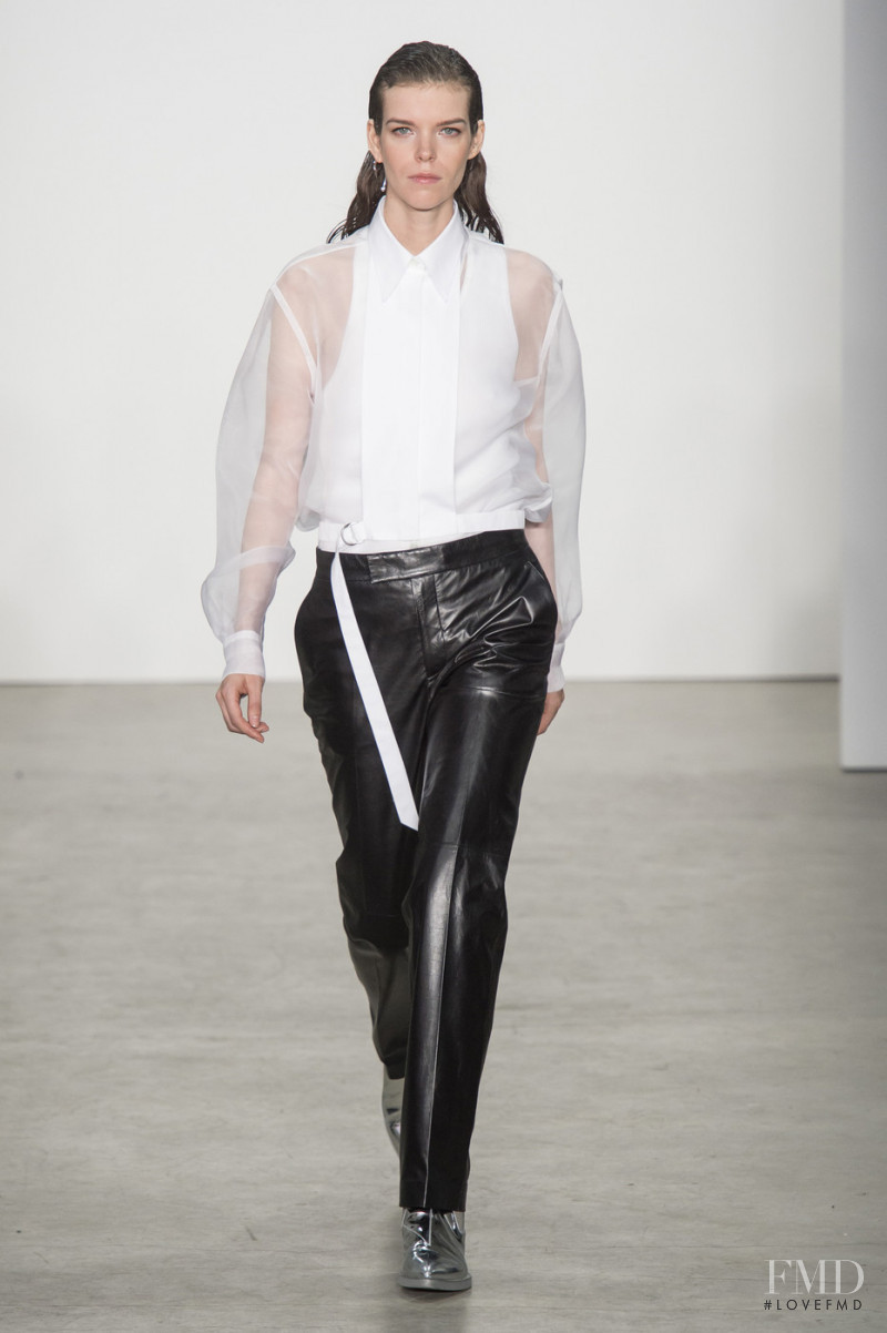 Meghan Collison featured in  the Helmut Lang fashion show for Autumn/Winter 2019