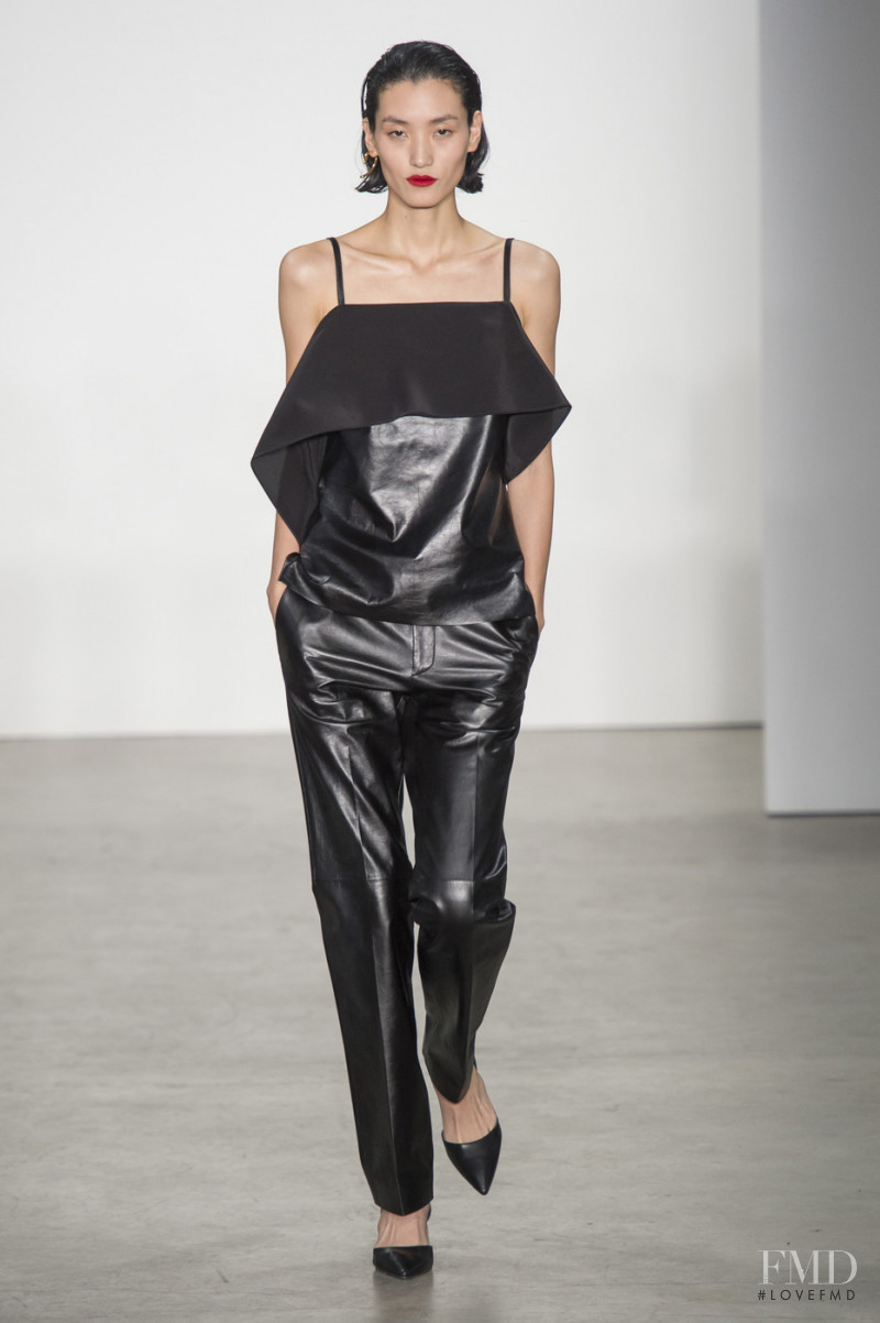 Lina Zhang featured in  the Helmut Lang fashion show for Autumn/Winter 2019