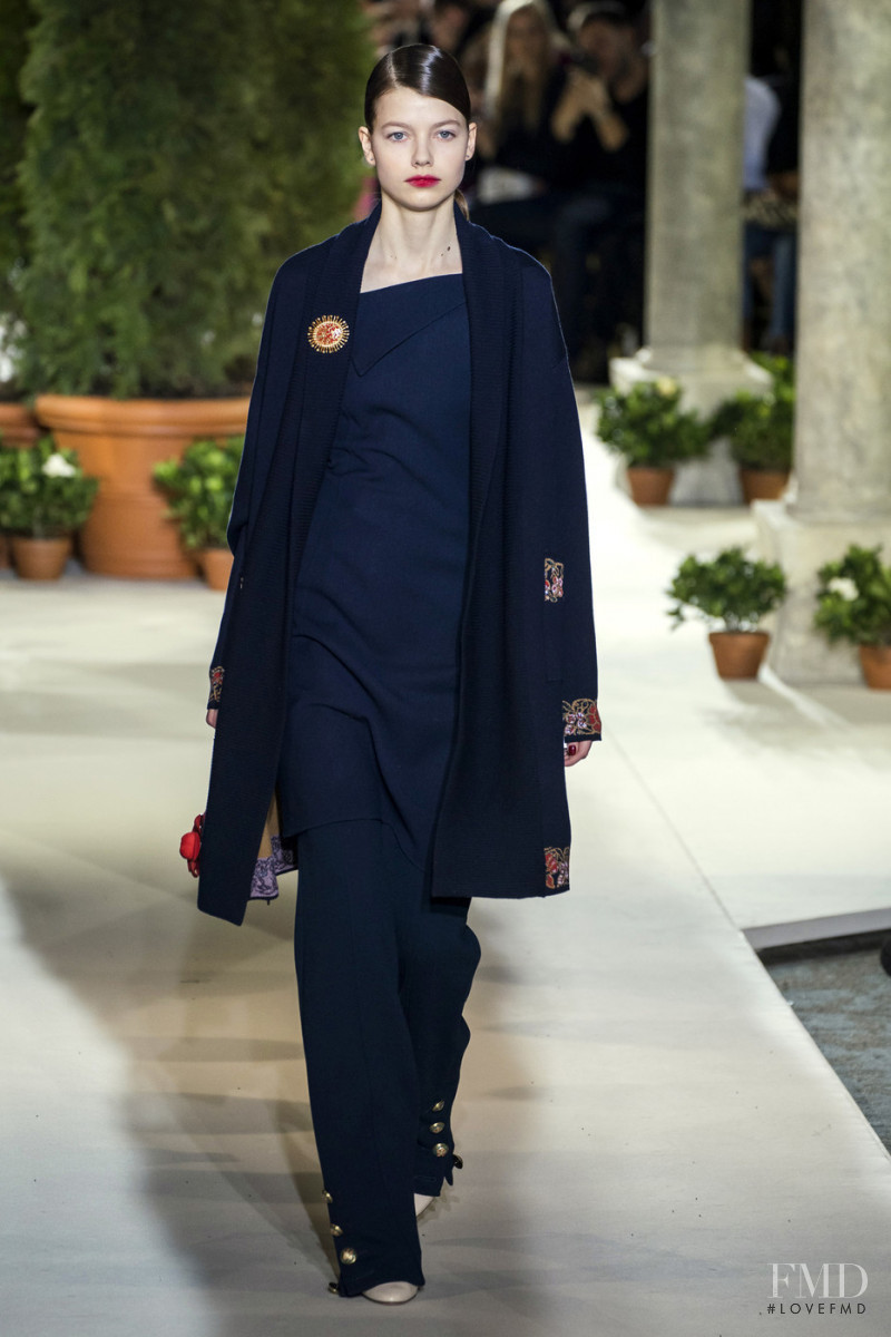 Mathilde Henning featured in  the Oscar de la Renta fashion show for Autumn/Winter 2019
