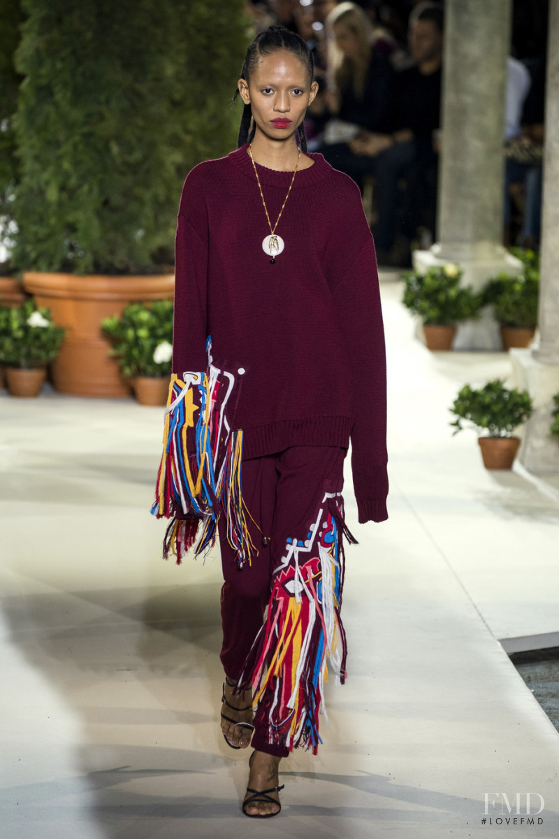 Adesuwa Aighewi featured in  the Oscar de la Renta fashion show for Autumn/Winter 2019