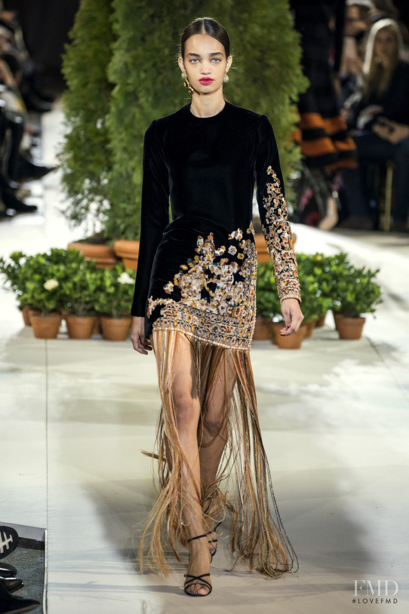 Ellen Rosa featured in  the Oscar de la Renta fashion show for Autumn/Winter 2019