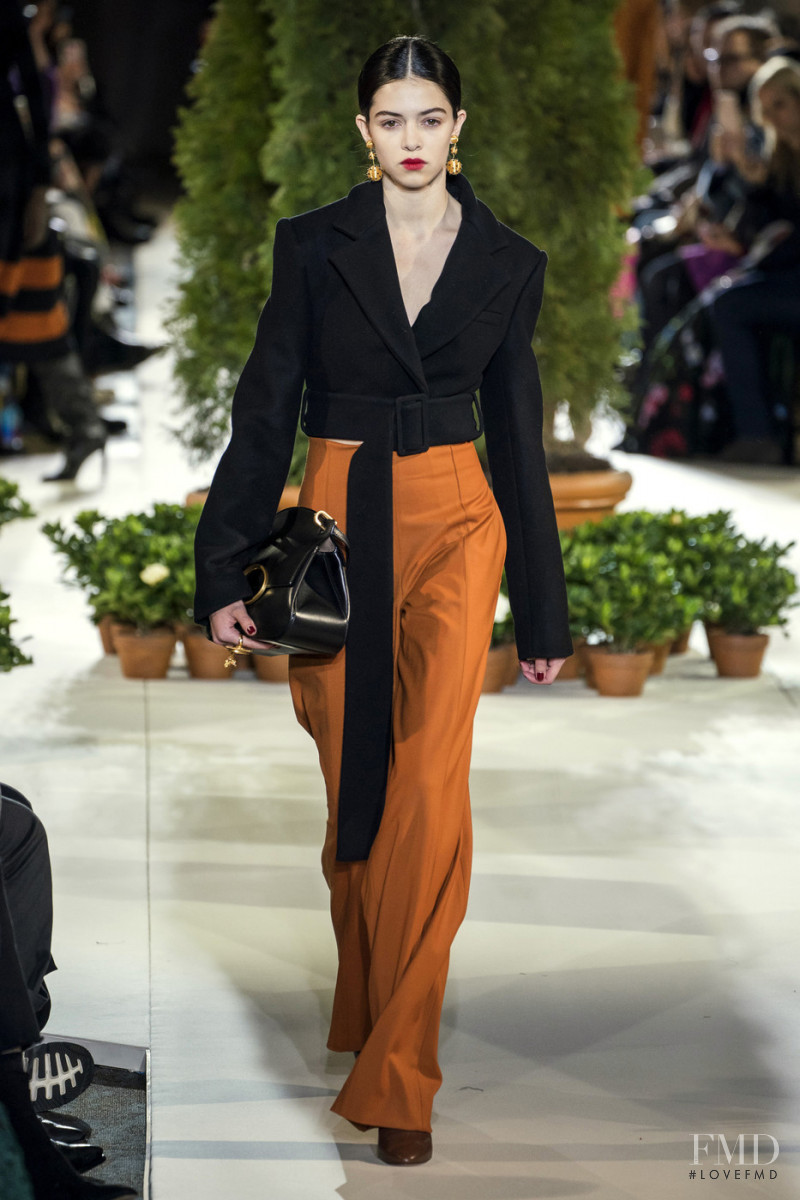 Maria Miguel featured in  the Oscar de la Renta fashion show for Autumn/Winter 2019
