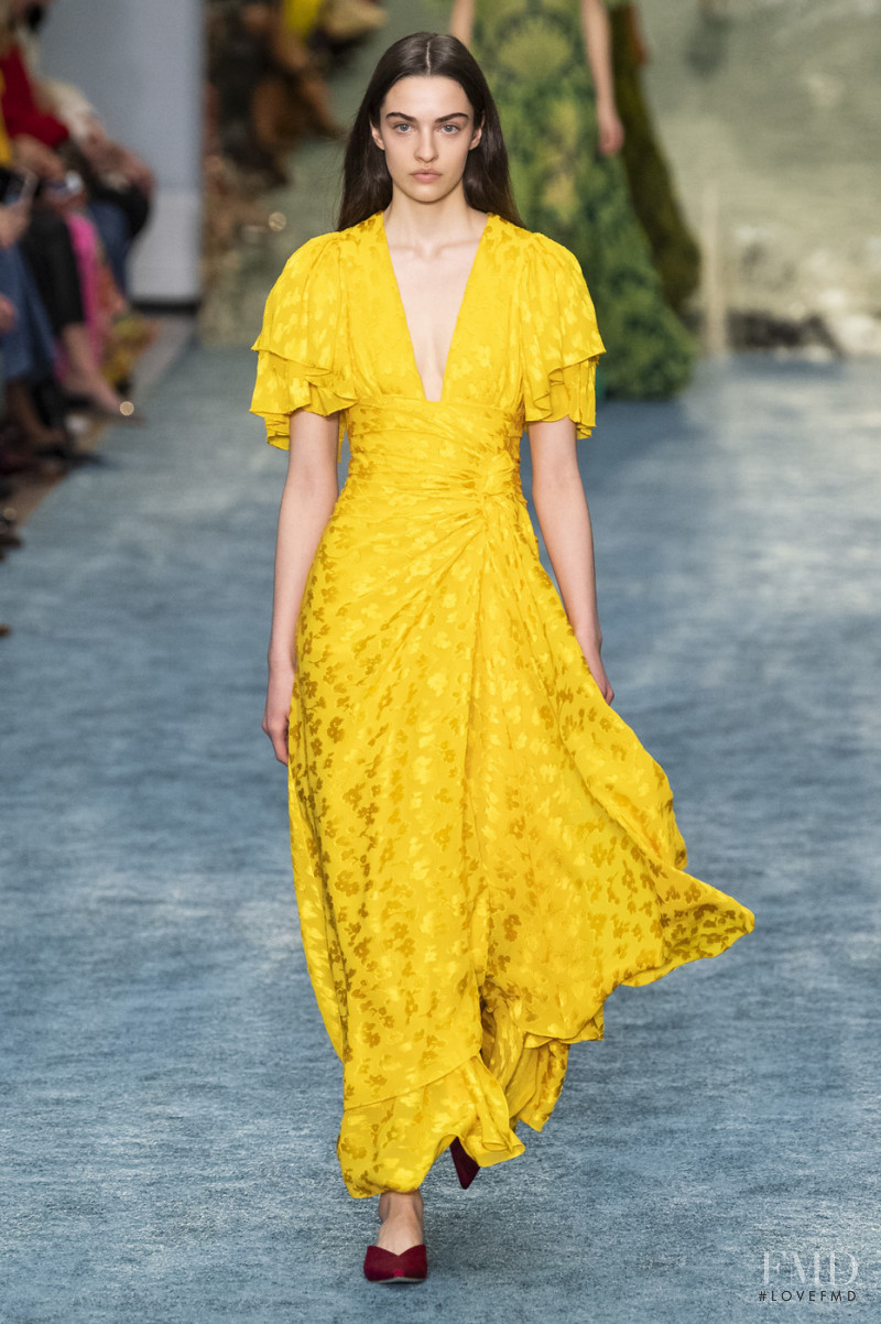 Alyssah Paccoud featured in  the Carolina Herrera fashion show for Autumn/Winter 2019