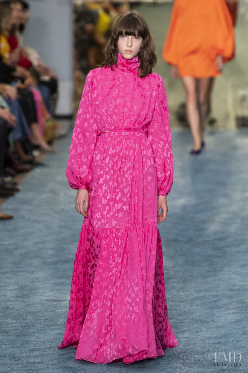 Evelyn Nagy featured in  the Carolina Herrera fashion show for Autumn/Winter 2019
