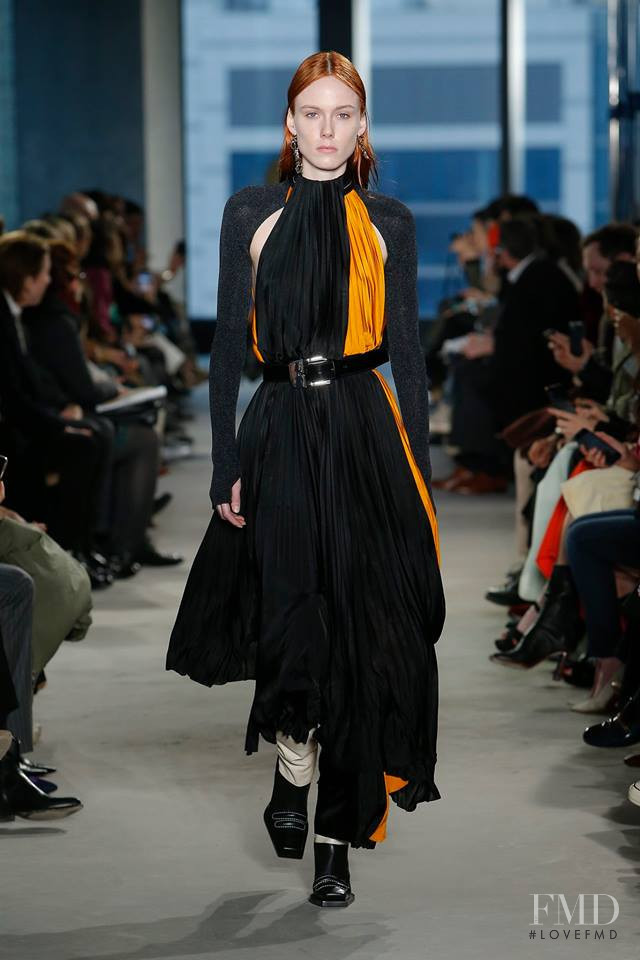 Kiki Willems featured in  the Proenza Schouler fashion show for Autumn/Winter 2019