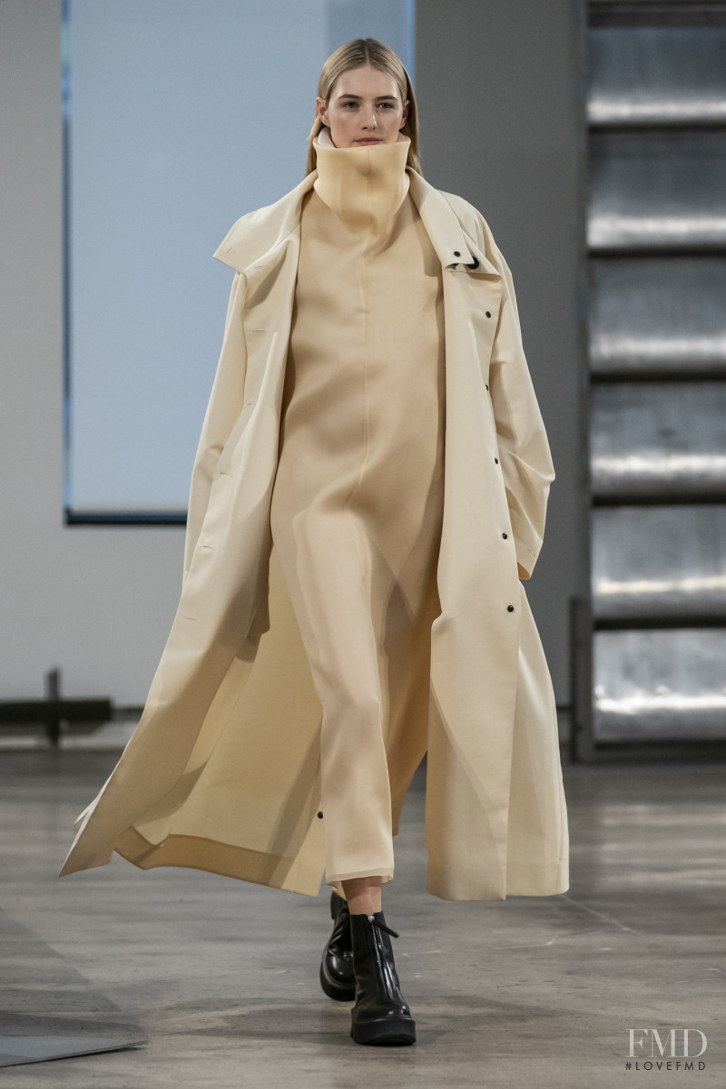Sanne Vloet featured in  the The Row fashion show for Autumn/Winter 2019