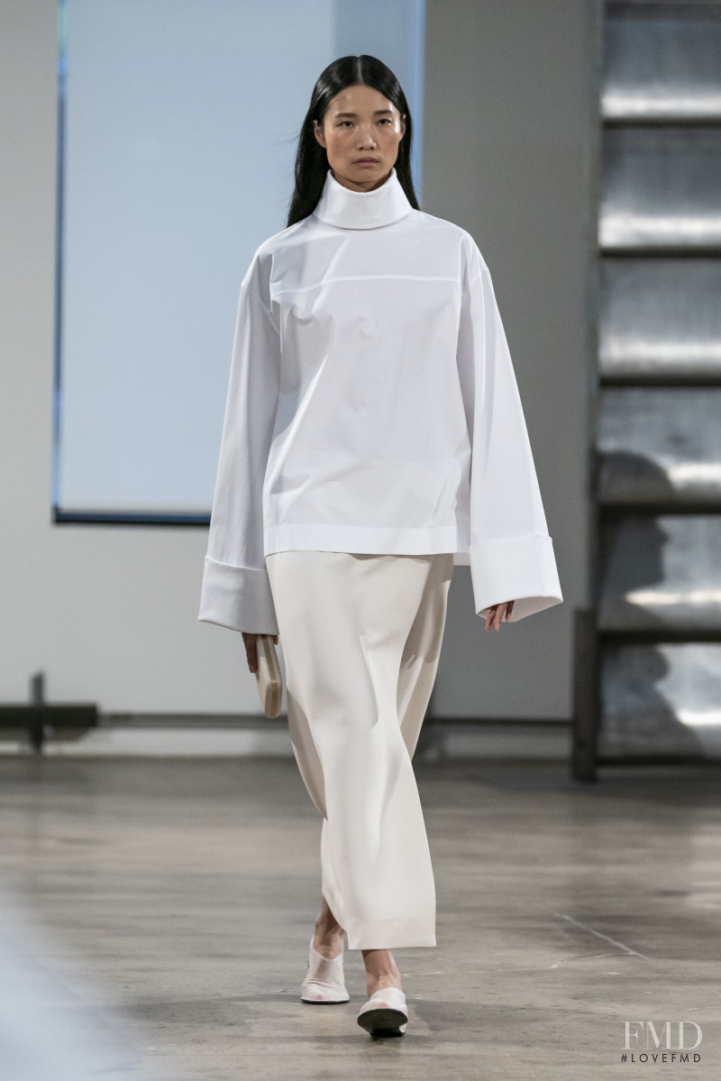 Leaf Zhang featured in  the The Row fashion show for Autumn/Winter 2019
