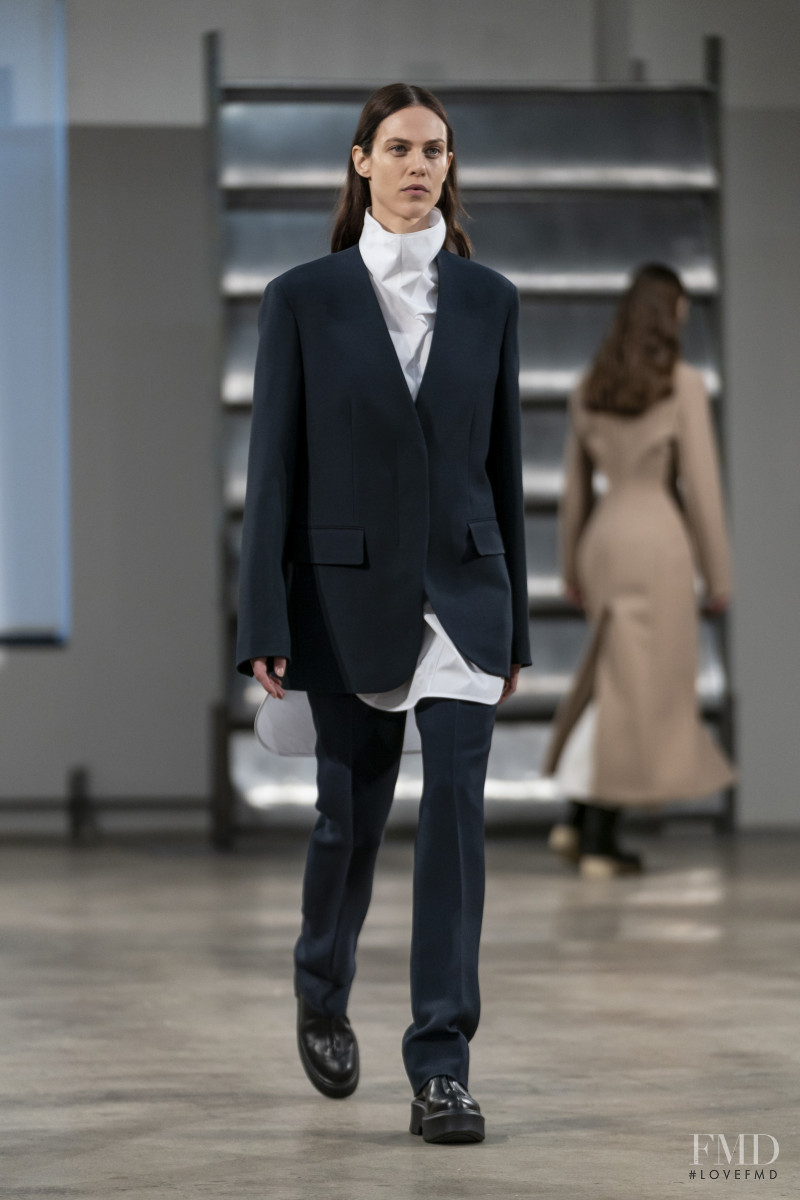 Aymeline Valade featured in  the The Row fashion show for Autumn/Winter 2019