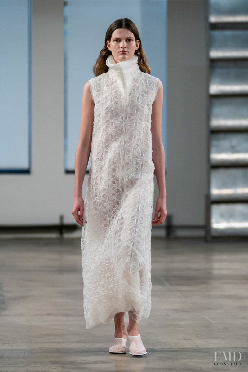 Bette Franke featured in  the The Row fashion show for Autumn/Winter 2019