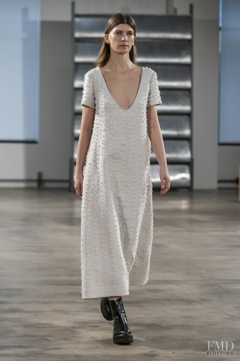 Valerija Kelava featured in  the The Row fashion show for Autumn/Winter 2019