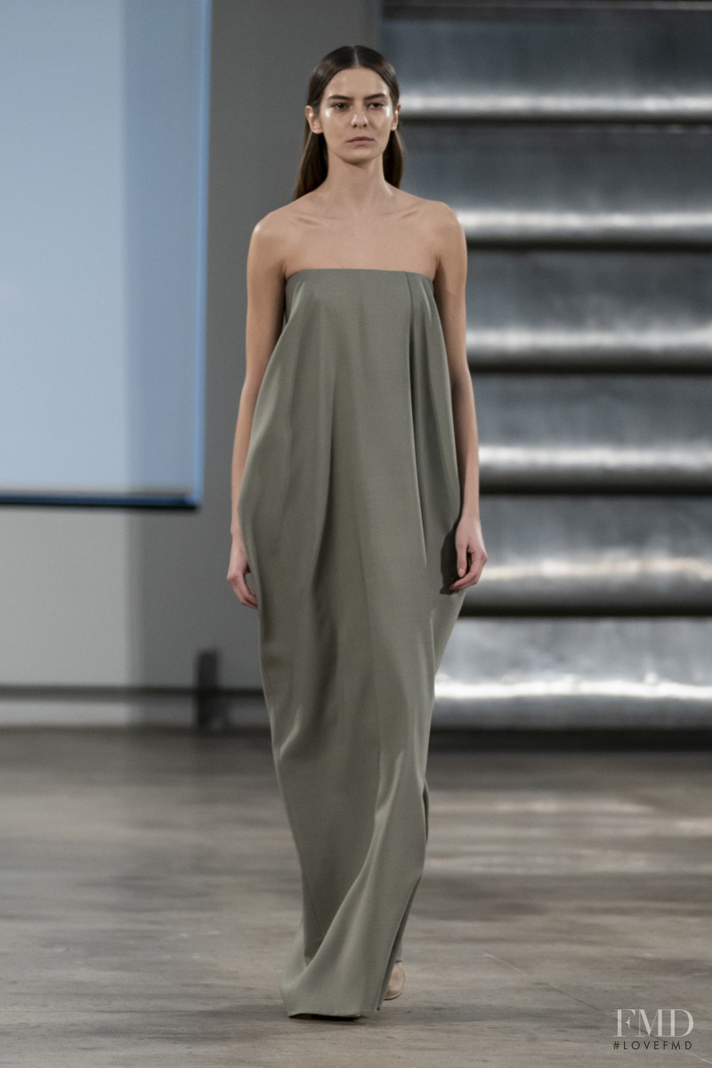 Dasha Denisenko featured in  the The Row fashion show for Autumn/Winter 2019