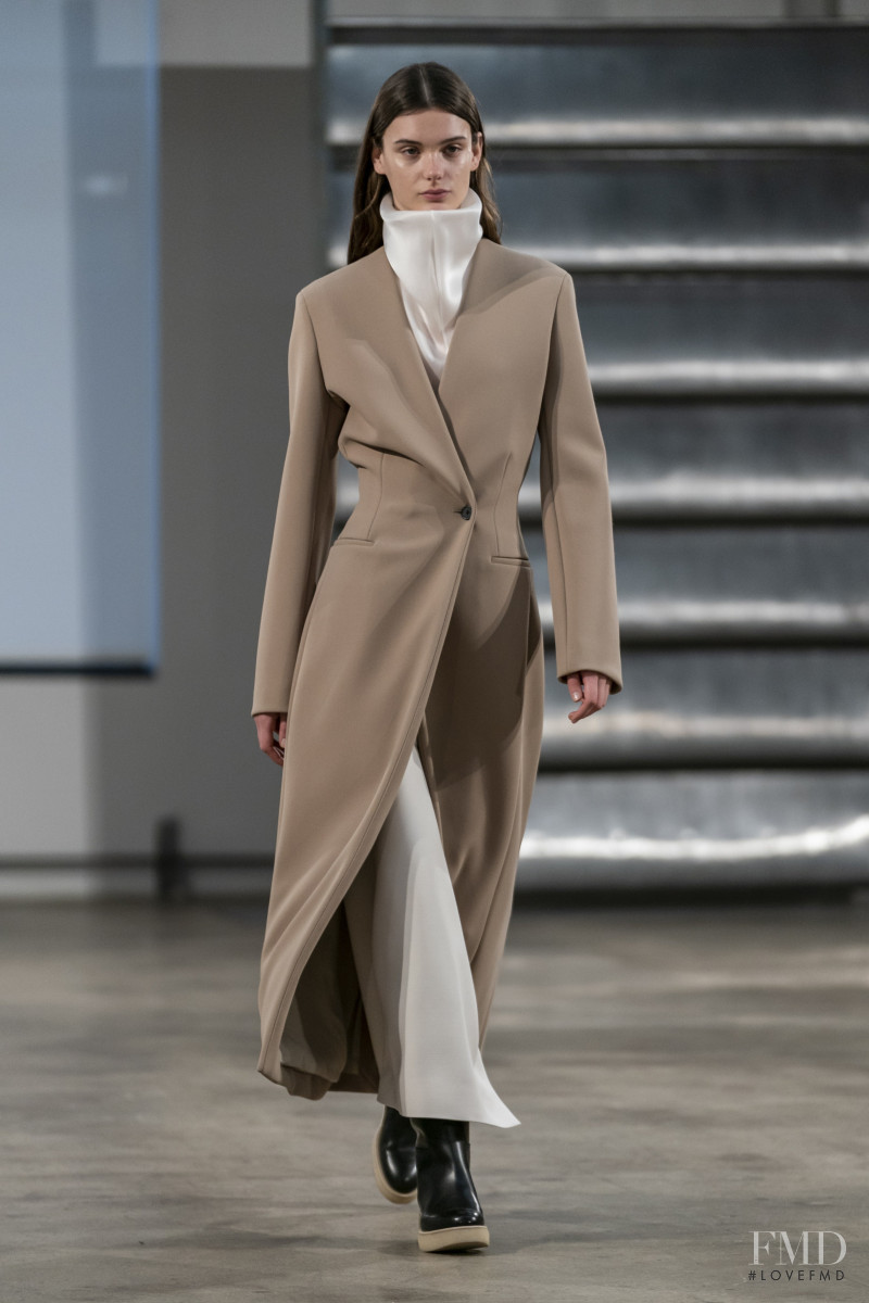Sara Dijkink featured in  the The Row fashion show for Autumn/Winter 2019
