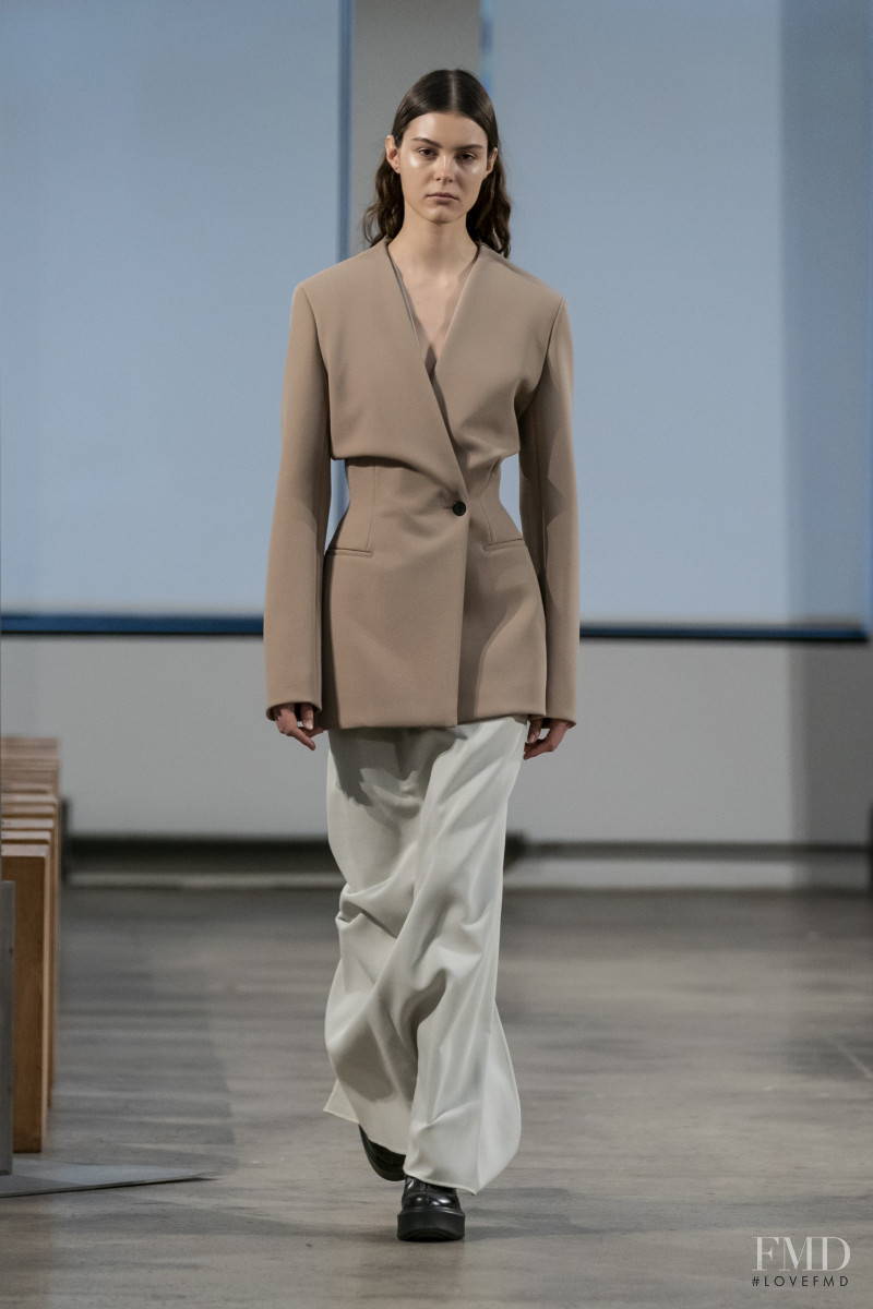 Irina Shnitman featured in  the The Row fashion show for Autumn/Winter 2019