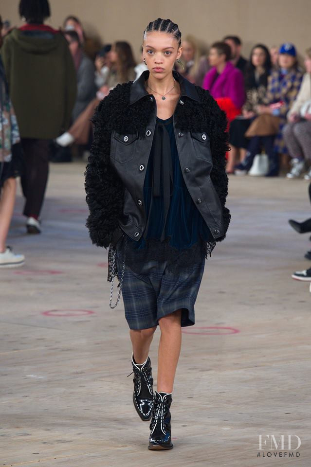 Kukua Williams featured in  the Coach fashion show for Autumn/Winter 2019