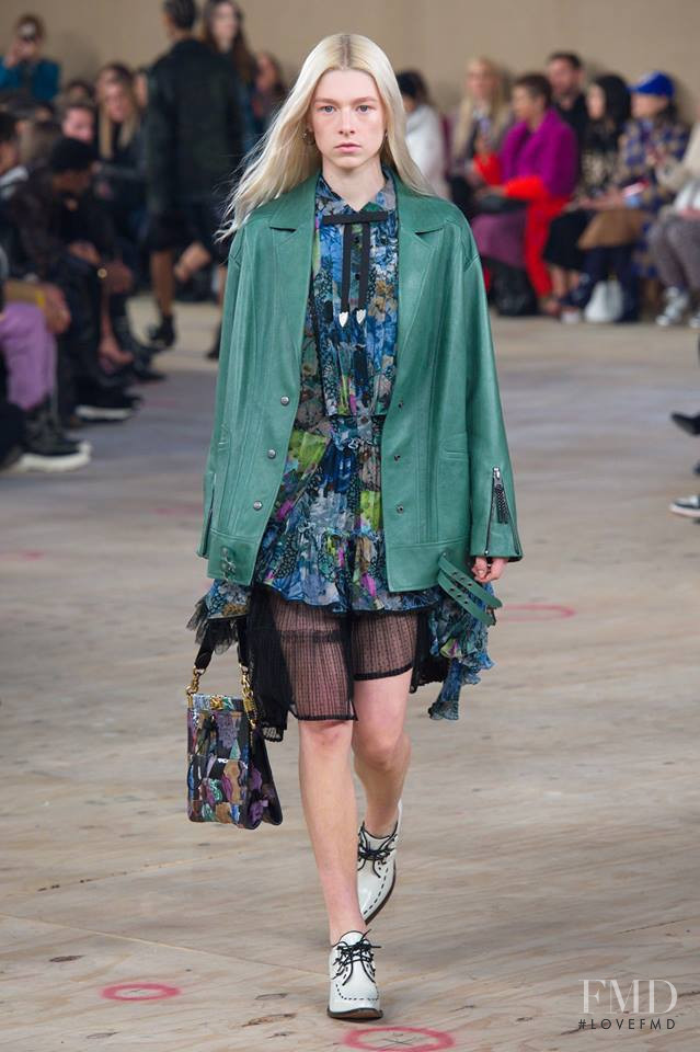Hunter Schafer featured in  the Coach fashion show for Autumn/Winter 2019