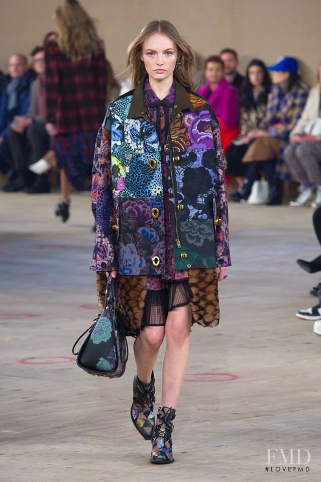 Fran Summers featured in  the Coach fashion show for Autumn/Winter 2019