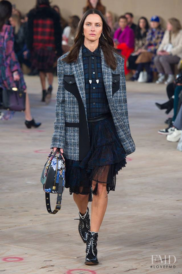 Tasha Tilberg featured in  the Coach fashion show for Autumn/Winter 2019