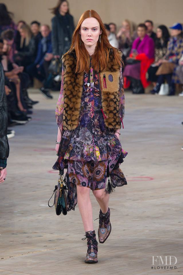 Kiki Willems featured in  the Coach fashion show for Autumn/Winter 2019