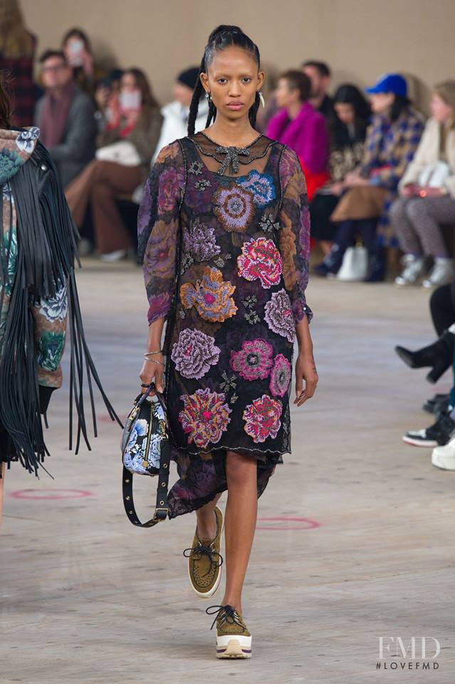 Adesuwa Aighewi featured in  the Coach fashion show for Autumn/Winter 2019