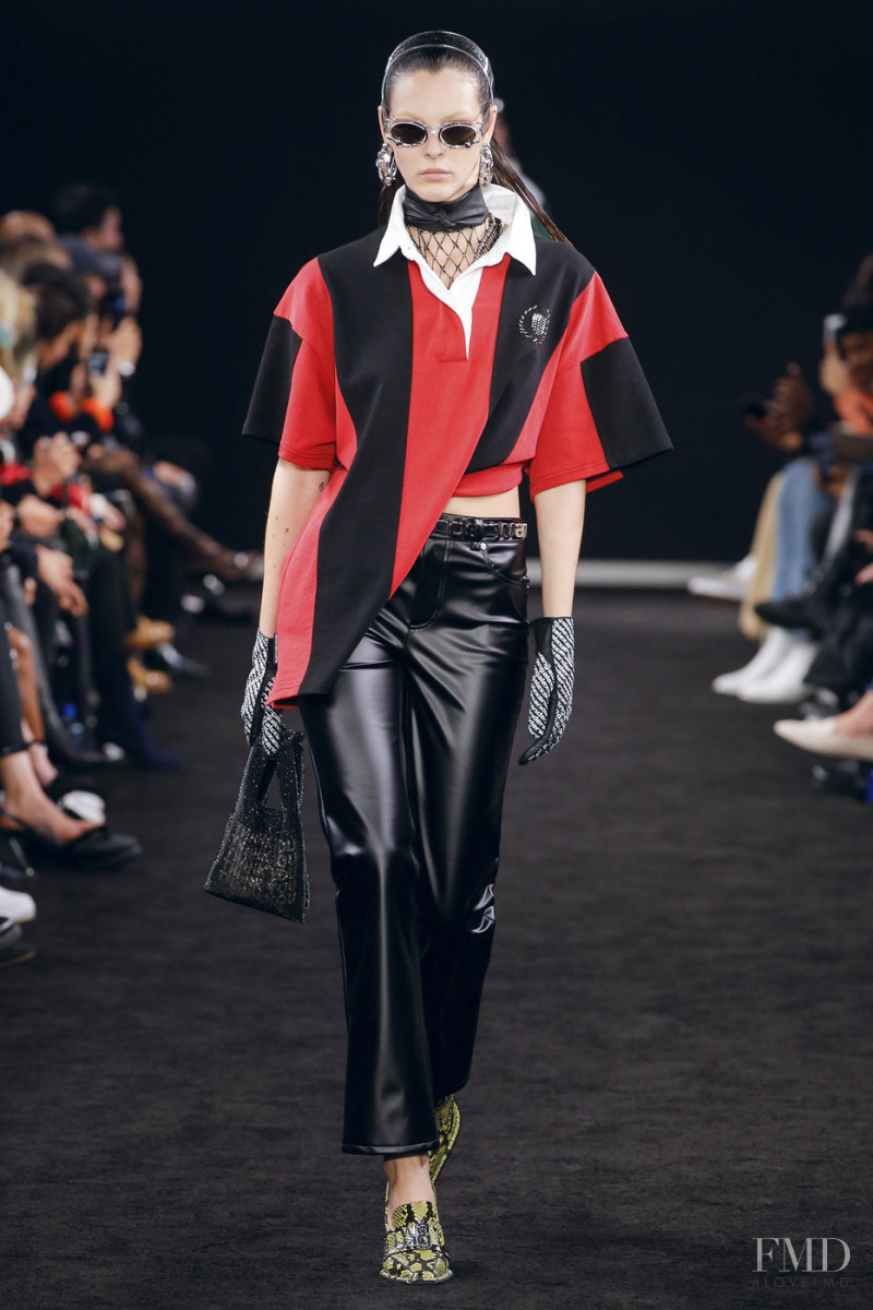 Vittoria Ceretti featured in  the Alexander Wang fashion show for Autumn/Winter 2019