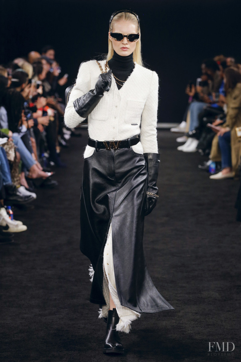 Nana Skovgaard Andersen featured in  the Alexander Wang fashion show for Autumn/Winter 2019