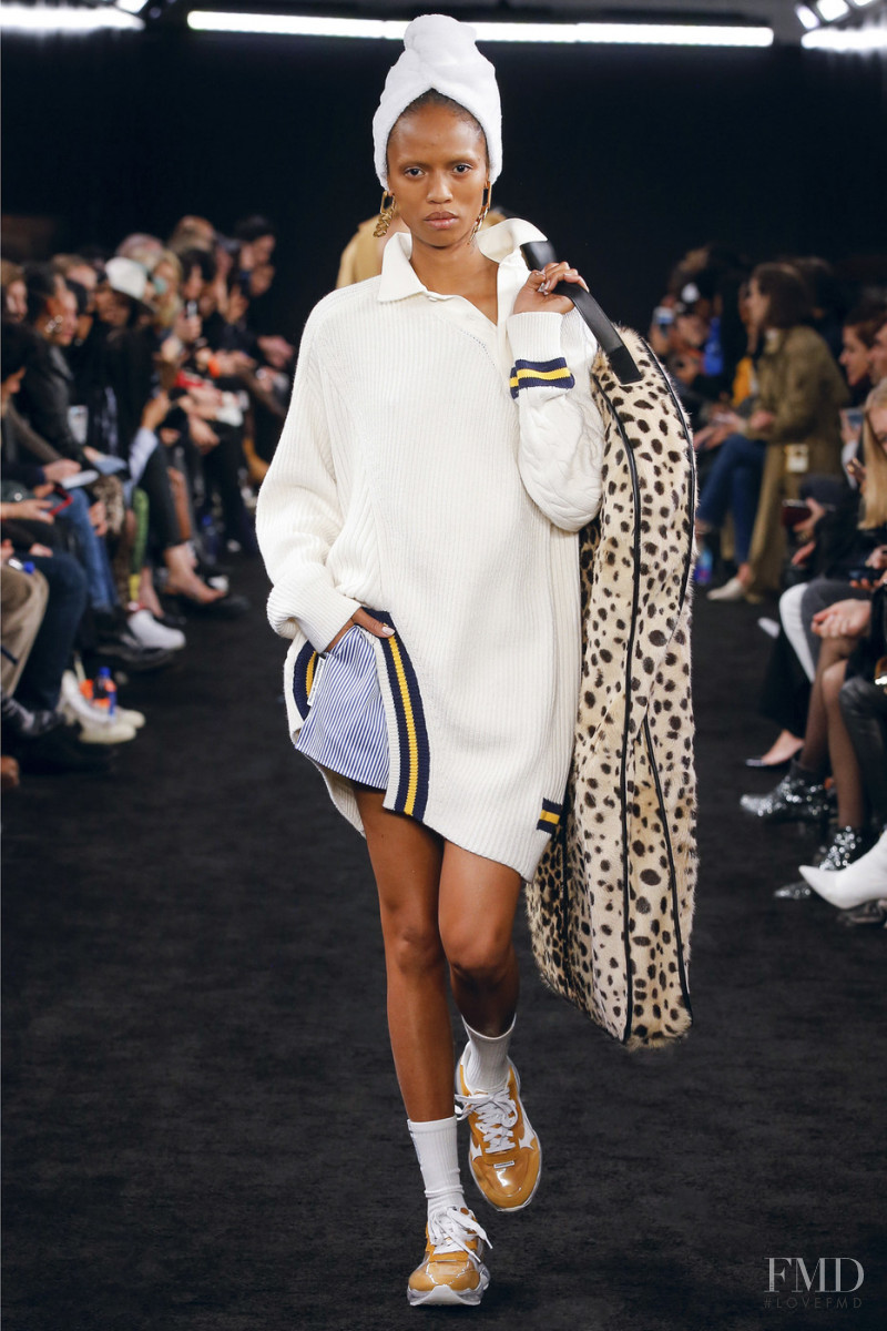 Adesuwa Aighewi featured in  the Alexander Wang fashion show for Autumn/Winter 2019