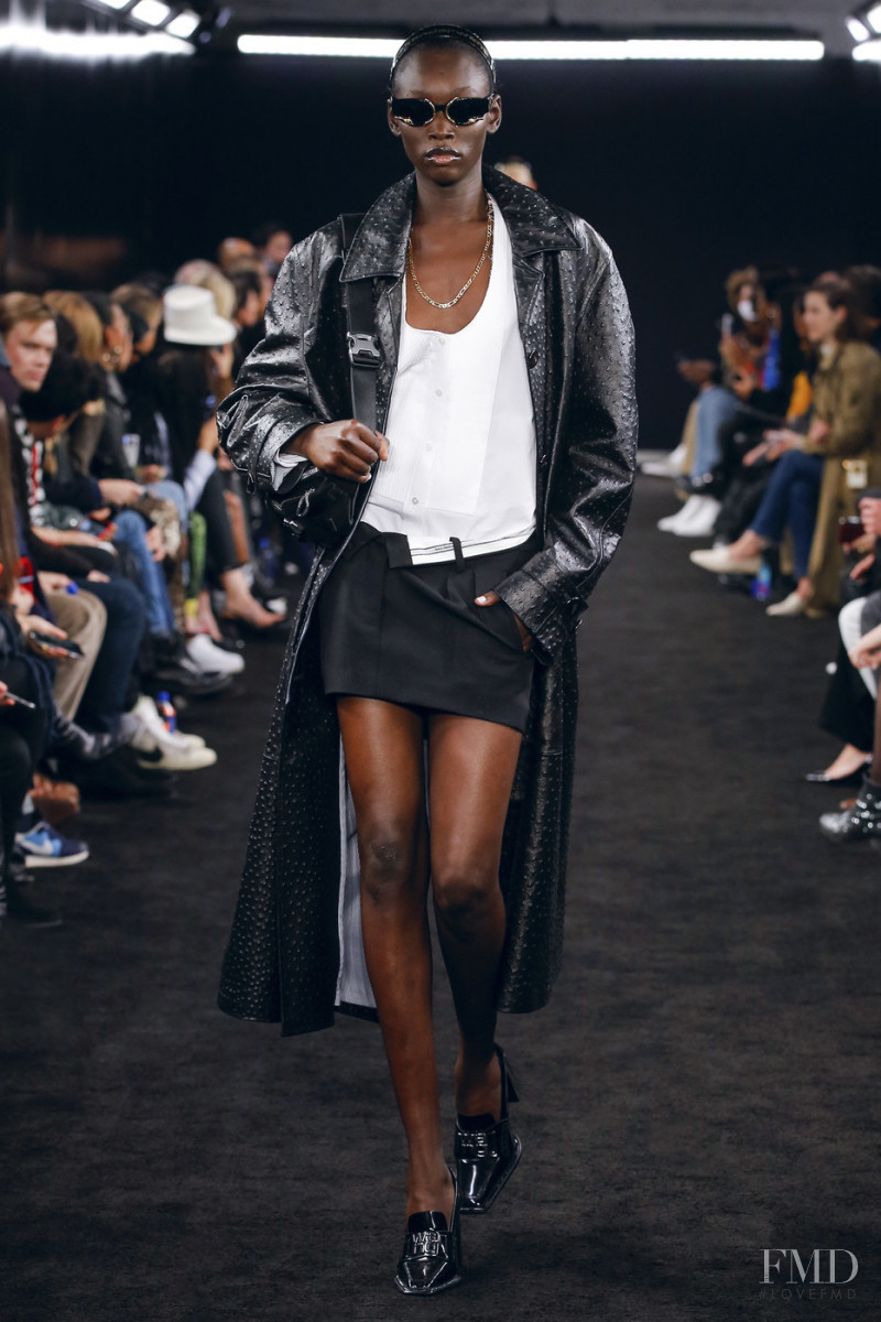 Sabah Koj featured in  the Alexander Wang fashion show for Autumn/Winter 2019