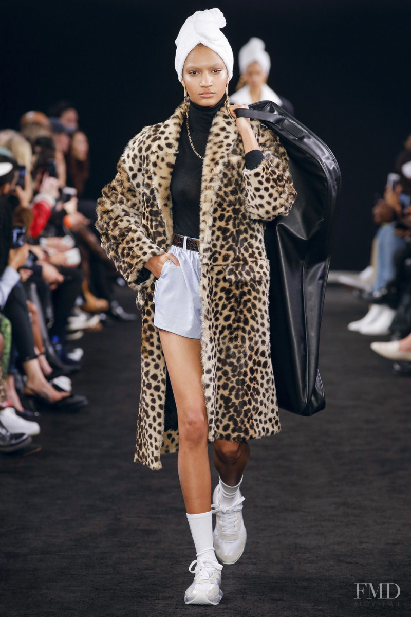 Anyelina Rosa featured in  the Alexander Wang fashion show for Autumn/Winter 2019