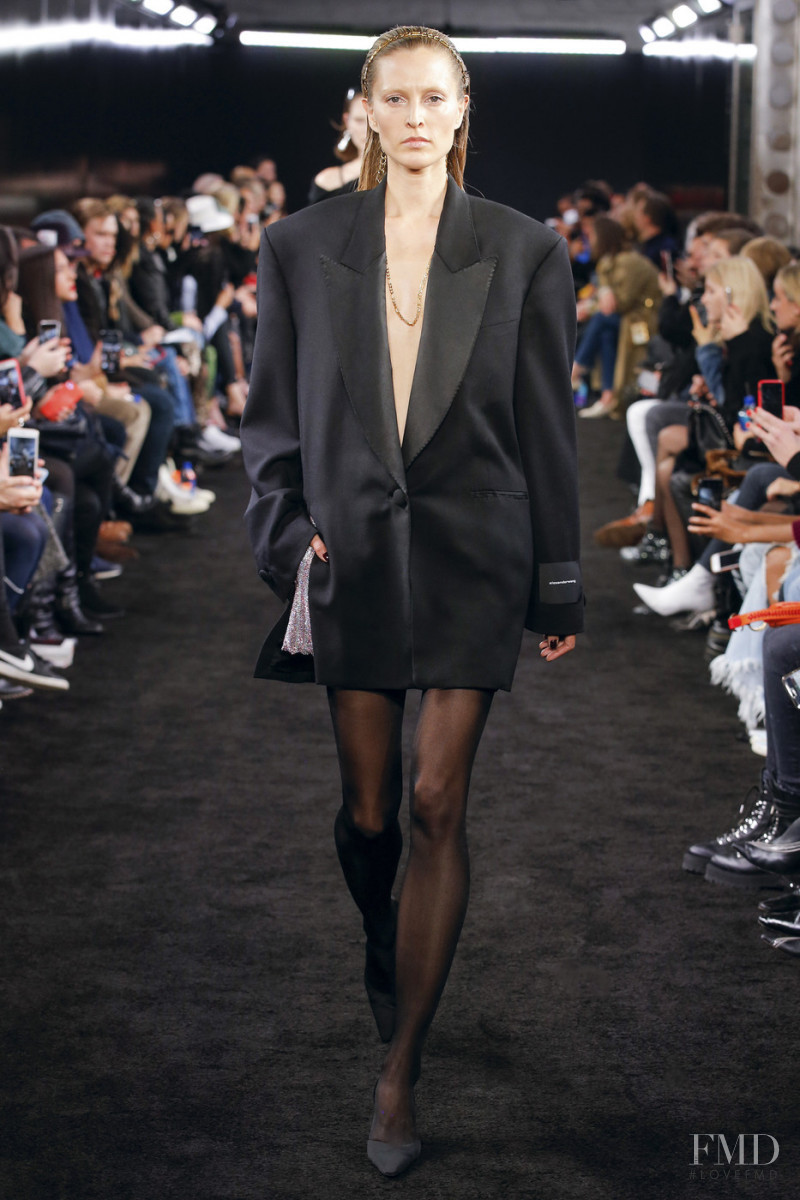 Liisa Winkler featured in  the Alexander Wang fashion show for Autumn/Winter 2019
