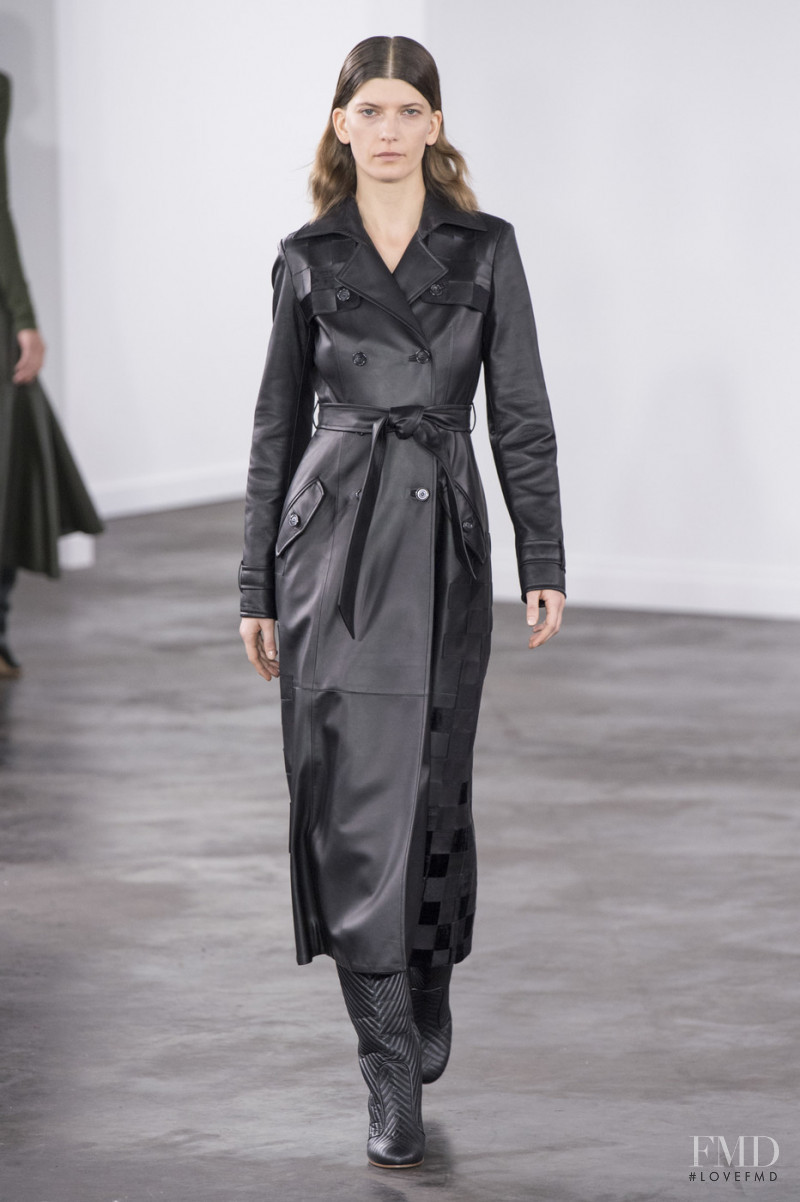 Valerija Kelava featured in  the Gabriela Hearst fashion show for Autumn/Winter 2019