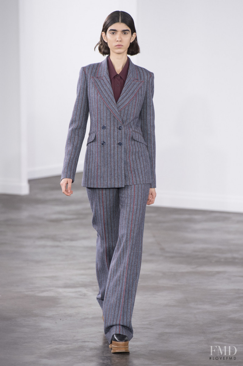 Rebeca Solana featured in  the Gabriela Hearst fashion show for Autumn/Winter 2019
