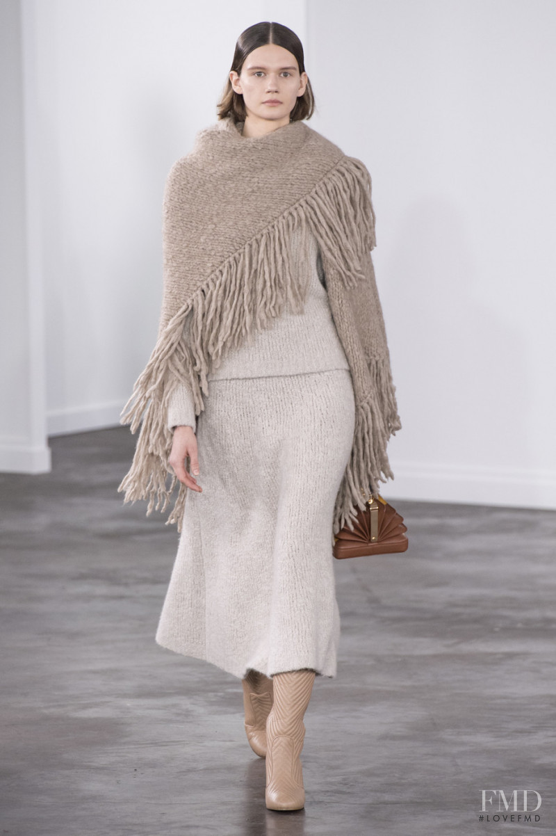 Daniela Kocianova featured in  the Gabriela Hearst fashion show for Autumn/Winter 2019