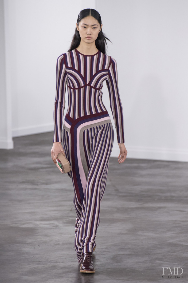 Sijia Kang featured in  the Gabriela Hearst fashion show for Autumn/Winter 2019