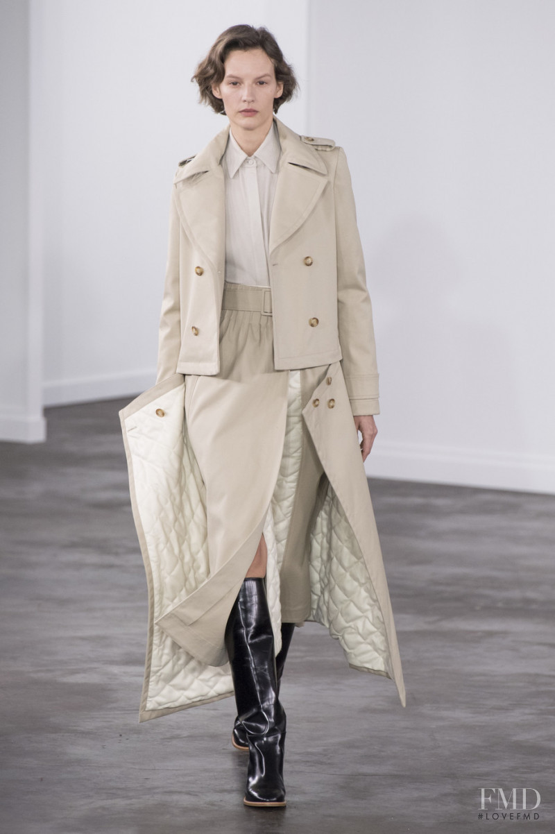 Sara Blomqvist featured in  the Gabriela Hearst fashion show for Autumn/Winter 2019