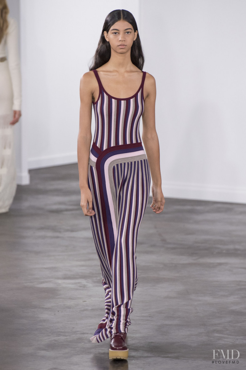 Rocio Marconi featured in  the Gabriela Hearst fashion show for Autumn/Winter 2019
