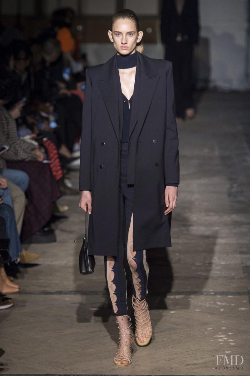 Sarah Berger featured in  the Dion Lee fashion show for Autumn/Winter 2019