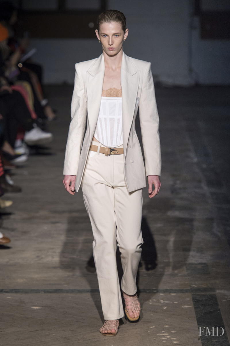 Emily Gafford featured in  the Dion Lee fashion show for Autumn/Winter 2019