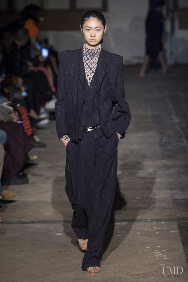 Sijia Kang featured in  the Dion Lee fashion show for Autumn/Winter 2019