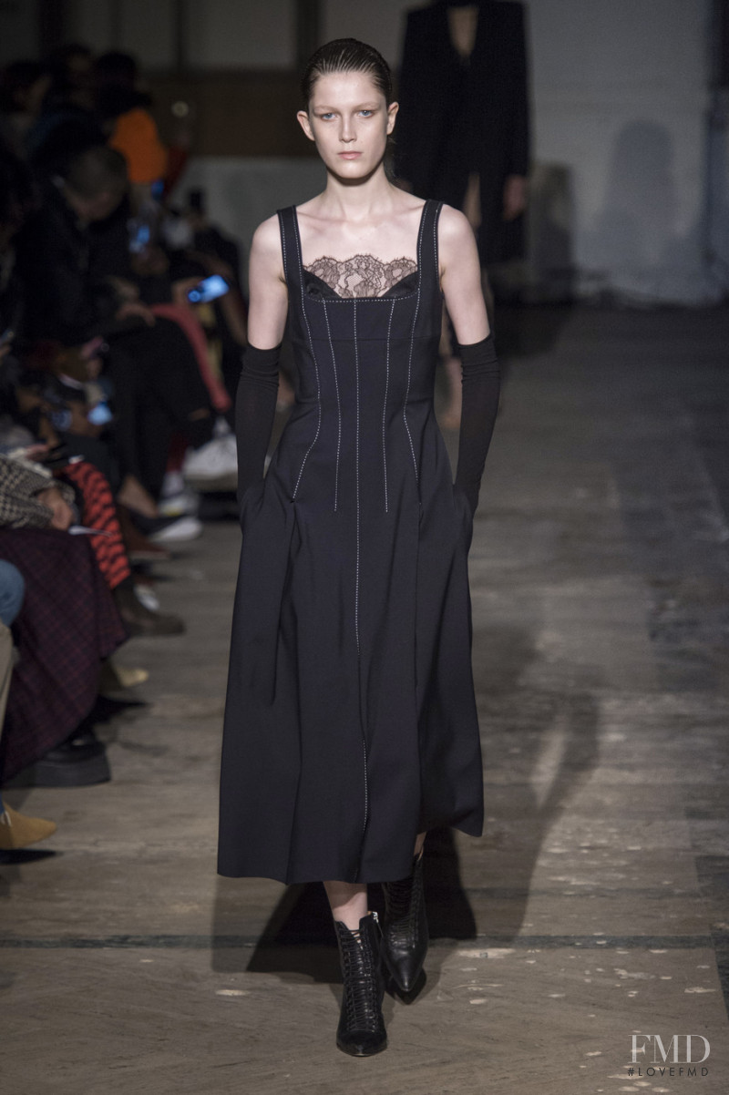 Tessa Bruinsma featured in  the Dion Lee fashion show for Autumn/Winter 2019